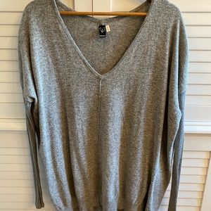 Gray oversized sweater